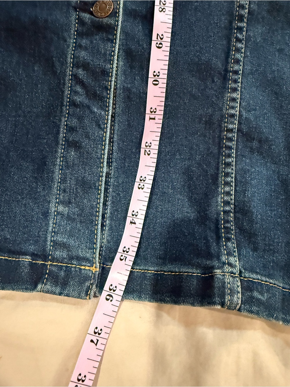 Levi's Dark Blue Denim Strapless Button-Front Dress Removable Straps - Picture 8 of 14